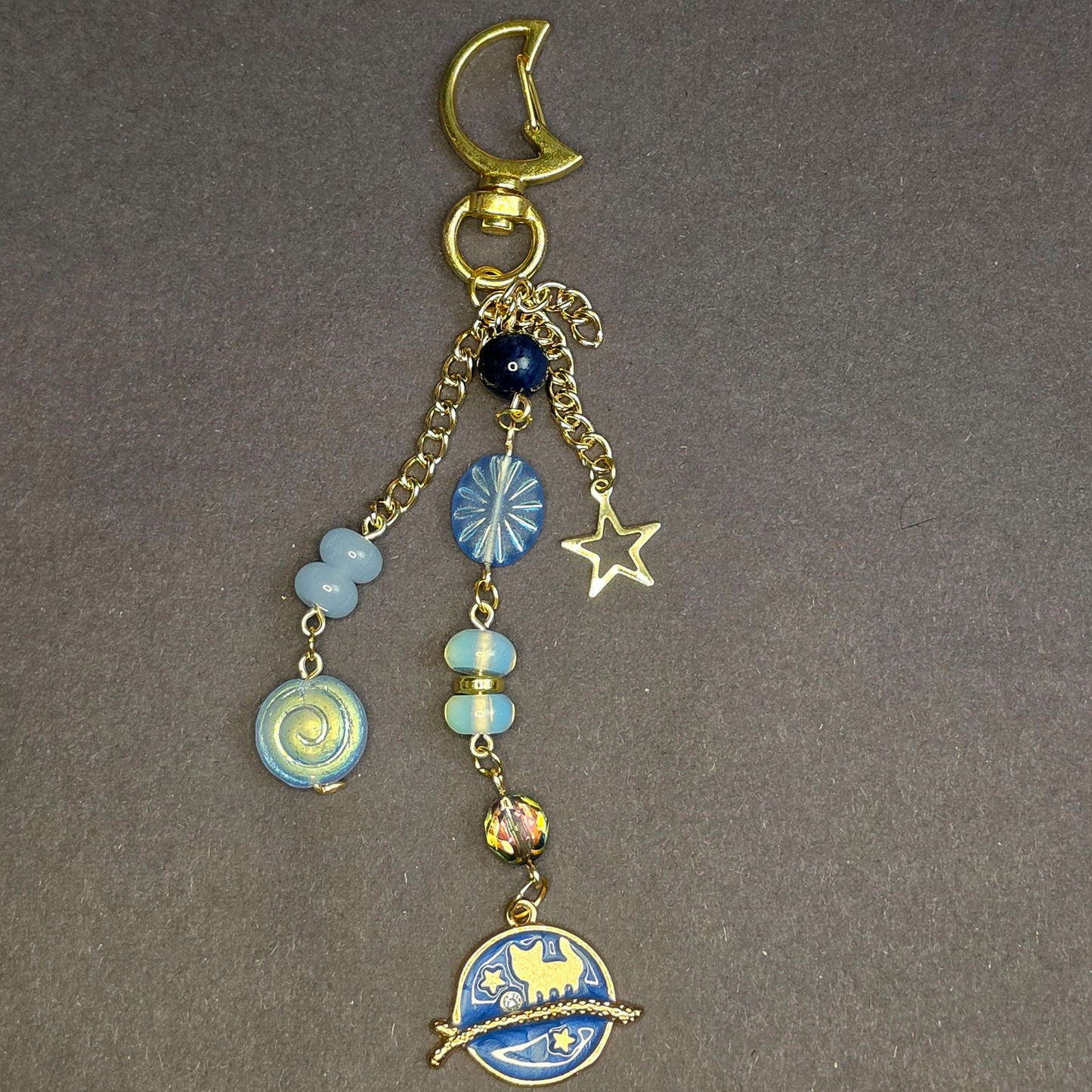 Space Kitty Keychain