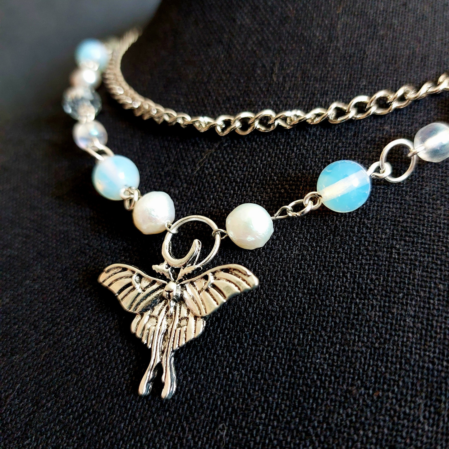 Tide Pool Moth Necklace