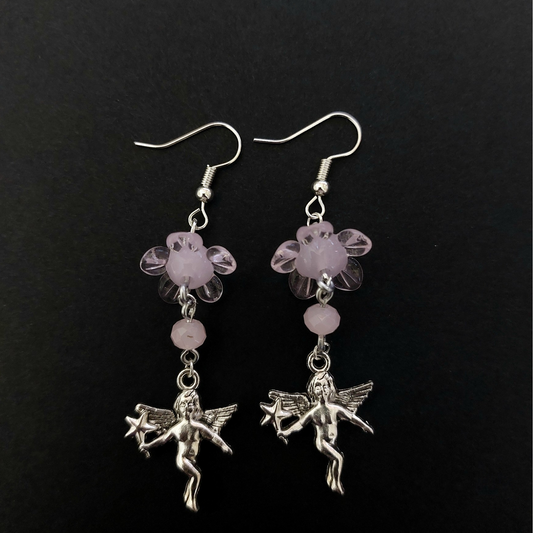 Pink Fairy Lad Earrings