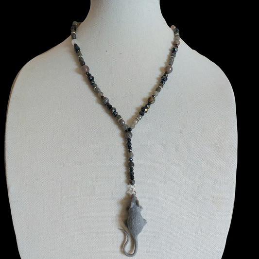 Rat Lariat Style Necklace