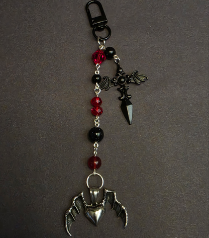 Vampire Heart Keychain