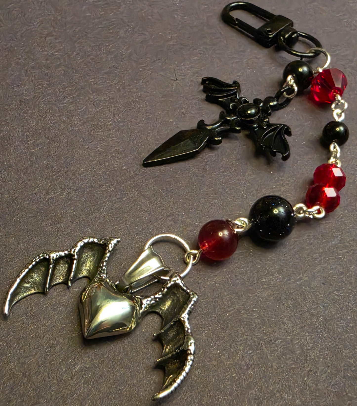 Vampire Heart Keychain